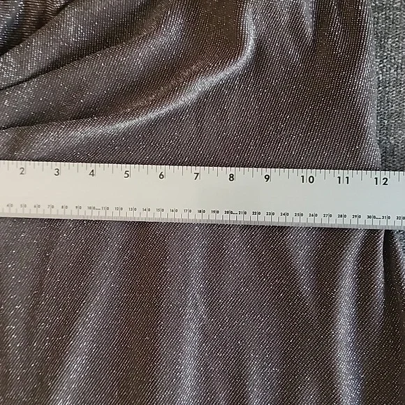 Betsy & Adam Metallic Purple Sleeveless Cocktail Midi Dress - Picture 12 of 13